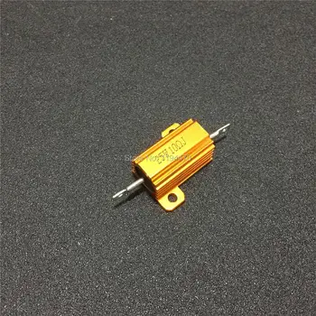 10pcs/Lot RX24 25W 0.01R to 30K Ohm Golden Metal Shell Case Power Wirewound Resistor Aluminum Housing 5% Class J 
10pcs/Lot RX24 25W 0.01R to 30K Ohm Golden Metal Shell Case Power Wirewound Resistor Aluminum Housing 5% Class J