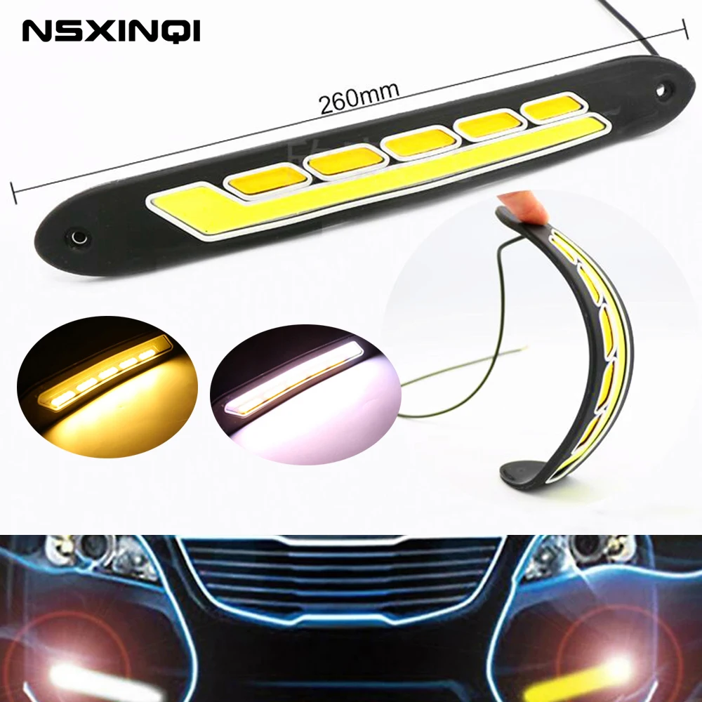 2Pc Dual Color LED Daytime Running Lights White Yellow COB Bulbs Auto DRL Turn Signal Light Fog bulb
2Pc Dual Color LED Daytime Running Lights White Yellow COB Bulbs Auto DRL Turn Signal Light Fog bulb
