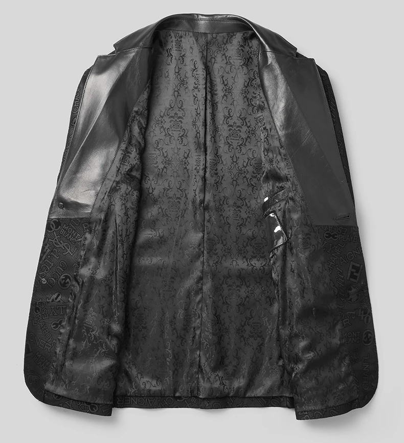 Waliicorners Businessmen Formal Leather Coat Formal Metting Slim Suit Clothing Genuine Leather Jackets Men Spring Sheepskin Coats 25 Hf2f2ba9c8b0846a3bd3879e1d5d22c55T