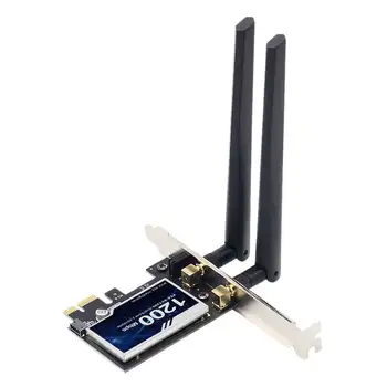 Internet PCI Express Adapter WIFI Network Card Long Range Bluetooth 4.0 Rustproof Dual Band 1200Mbps PCI E High Performance
Internet PCI Express Adapter WIFI Network Card Long Range Bluetooth 4.0 Rustproof Dual Band 1200Mbps PCI E High Performance
