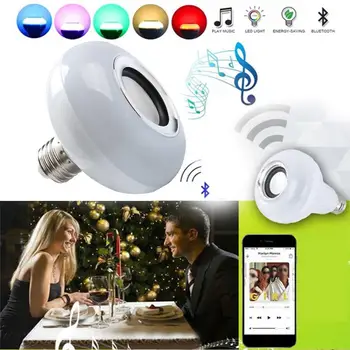 LED Music Bulb LED Speaker LED Loudspeaker Colorful Mini Portable Smart Wireless Bluetooth 4.0 E27 Bar Home APP Control Gift
LED Music Bulb LED Speaker LED Loudspeaker Colorful Mini Portable Smart Wireless Bluetooth 4.0 E27 Bar Home APP Control Gift