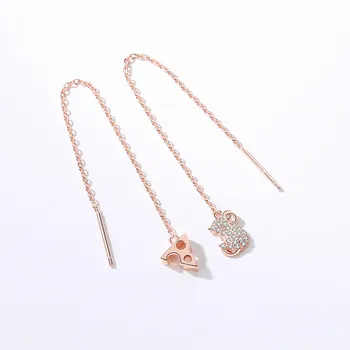 Mouse Ear Line Female Simple Temperament 925 Sterling Silver Diamond Earrings Fashion Net Red Personality Rat Year Earrings
Mouse Ear Line Female Simple Temperament 925 Sterling Silver Diamond Earrings Fashion Net Red Personality Rat Year Earrings