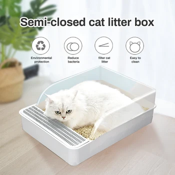 Pets Cleaning Tools Cat Litter Box Cat Toilet Pan for Cats Small Dogs Splash Resistance Semi-Enclosed Deodorant
Pets Cleaning Tools Cat Litter Box Cat Toilet Pan for Cats Small Dogs Splash Resistance Semi-Enclosed Deodorant