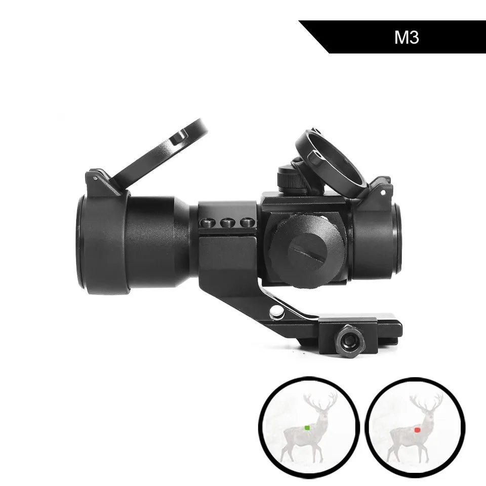 

DA M3 Tactical Optical Sight Scope Holographic Red Green Dot Reticle Collimator Sight Hunting Riflescope For Airsoft Air Gun