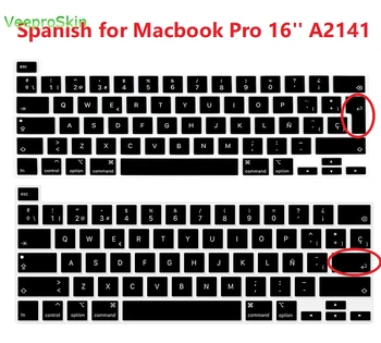 Spanish Language Silicone Keyboard Cover for 16" MacBook Pro with Touch Bar & Touch ID 2019 Released (Model: A2141) 16 inch
Spanish Language Silicone Keyboard Cover for 16" MacBook Pro with Touch Bar & Touch ID 2019 Released (Model: A2141) 16 inch