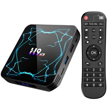 Android 9.0 TV BOX Amlogic S905X3 8K H.265 Media Player 3D Video 2.4G&5.8G Wifi 4GB RAM 64GB Set Top Box EU Plug 
Android 9.0 TV BOX Amlogic S905X3 8K H.265 Media Player 3D Video 2.4G&5.8G Wifi 4GB RAM 64GB Set Top Box EU Plug