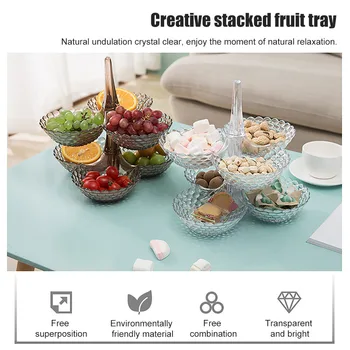 Stackable Cake Stand Fruit Snack Platter Party Dessert Plate Fruit Tray Storage Rack Tableware Candy Tray Rack Organizer Holder
Stackable Cake Stand Fruit Snack Platter Party Dessert Plate Fruit Tray Storage Rack Tableware Candy Tray Rack Organizer Holder