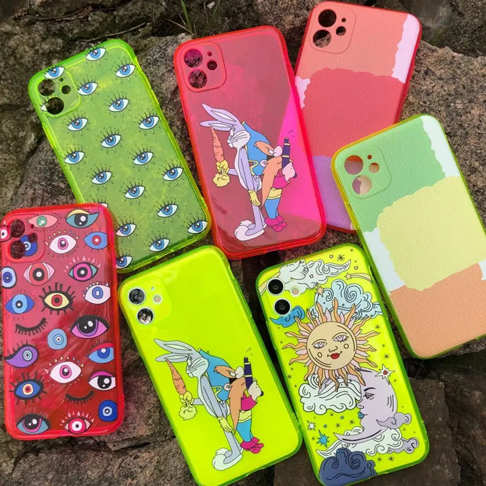 Cute Cartoon Fluorescent Case For iPhone 11 Pro Max SE 2020 X XR XS Max 7 8 Plus Transparent Soft Silicone Phone Back Cover
Cute Cartoon Fluorescent Case For iPhone 11 Pro Max SE 2020 X XR XS Max 7 8 Plus Transparent Soft Silicone Phone Back Cover