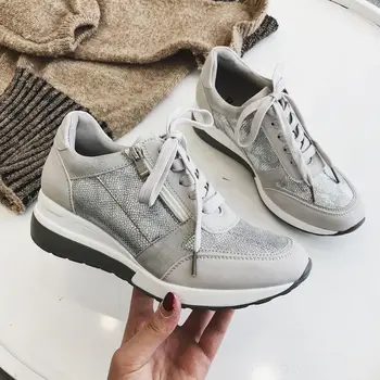 New Casual Wedge Sneakers Women Sports Fashion Shoes Breathable ligweig Lace-up Glitter sneakers shoes
New Casual Wedge Sneakers Women Sports Fashion Shoes Breathable ligweig Lace-up Glitter sneakers shoes