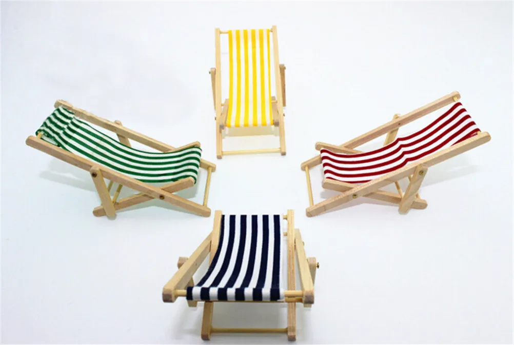 1:12 Scale Foldable Wooden Deckchair Lounge Beach Chair For Lovely Miniature For Dolls House Color In Green Pink Blue
1:12 Scale Foldable Wooden Deckchair Lounge Beach Chair For Lovely Miniature For Dolls House Color In Green Pink Blue