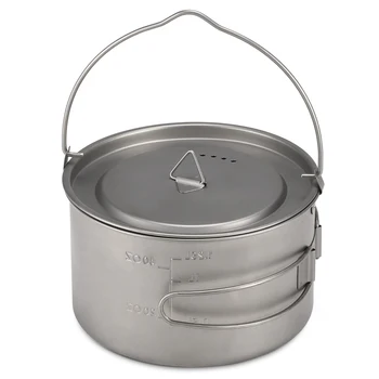 Lixada 1.25L Titanium Pot Portable Ultralight Camping Titanium Pot with Foldable Handles for Outdoor Camping Hiking
Lixada 1.25L Titanium Pot Portable Ultralight Camping Titanium Pot with Foldable Handles for Outdoor Camping Hiking