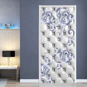 PVC Self-Adhesive Waterproof Door Sticker 3D Stereo Silver Flowers Soft Roll Mural Modern Art Door Poster 3D Bedroom Door Decal 
PVC Self-Adhesive Waterproof Door Sticker 3D Stereo Silver Flowers Soft Roll Mural Modern Art Door Poster 3D Bedroom Door Decal