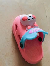Sandalias de verano al aire libre para niños y niñas, zapatillas de playa con bonitos dibujos animados para interiores