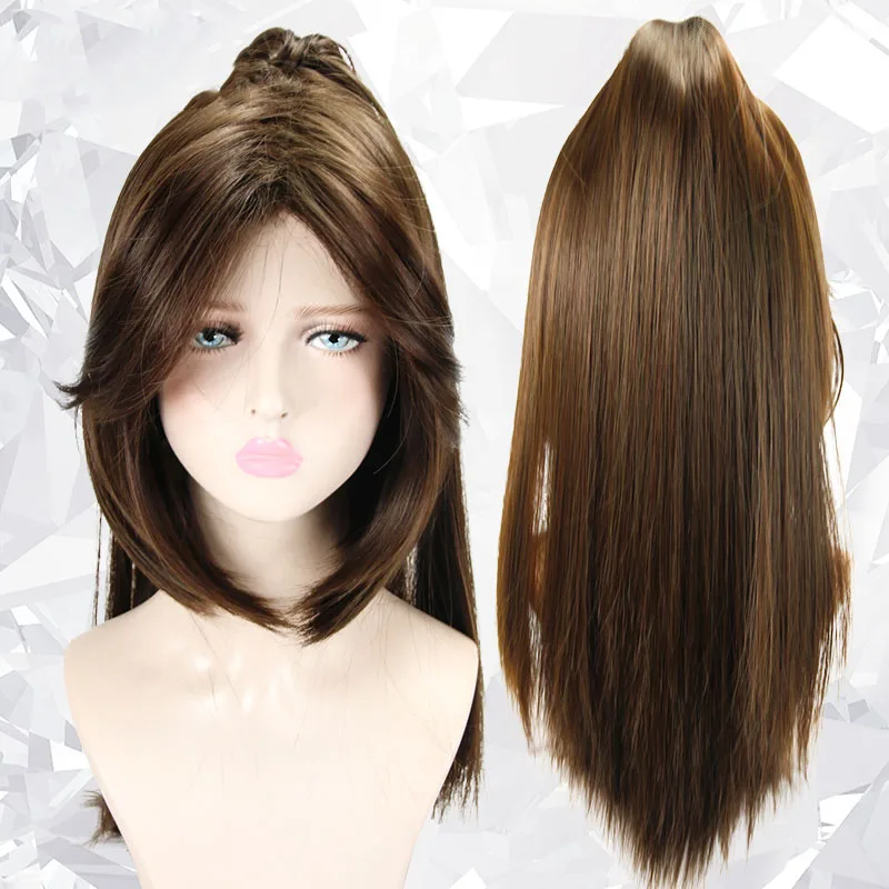 LVHAN Cosplay wig Long bangs and sideburns Dark brown Split Tiger's Mouth and Horsetail High temperature fiber
LVHAN Cosplay wig Long bangs and sideburns Dark brown Split Tiger's Mouth and Horsetail High temperature fiber