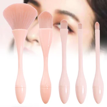 5Pcs/set Synthetic Makeup Brushes Plastic Smooth/Spiral Pattern Handle with Support Stand for Foundation Powder Eyeshadow @ME88
5Pcs/set Synthetic Makeup Brushes Plastic Smooth/Spiral Pattern Handle with Support Stand for Foundation Powder Eyeshadow @ME88