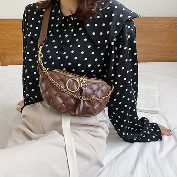 Women PU Leather Waist Bags Solid Shoulder Messenger Bag Lady Chest Crossbody Handbags Chain Bag 2020 Fashion Pattern
Women PU Leather Waist Bags Solid Shoulder Messenger Bag Lady Chest Crossbody Handbags Chain Bag 2020 Fashion Pattern