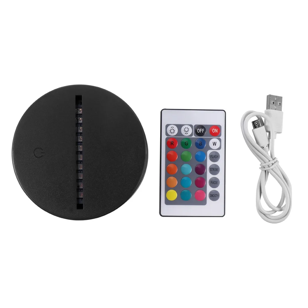 USB Cable Touch Lamp 3D LED Light Holder Lamp Base Night Light Replacement 7 Color Colorful Light Bases Table Decor Holder
USB Cable Touch Lamp 3D LED Light Holder Lamp Base Night Light Replacement 7 Color Colorful Light Bases Table Decor Holder