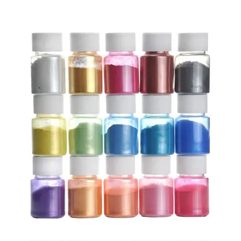 15 Pearlescent Mica Pigment Pearl Powder UV Resin Crystal Craft DIY Jewelry Making Slime Toning Color Highlight Glitter #LC
15 Pearlescent Mica Pigment Pearl Powder UV Resin Crystal Craft DIY Jewelry Making Slime Toning Color Highlight Glitter #LC
