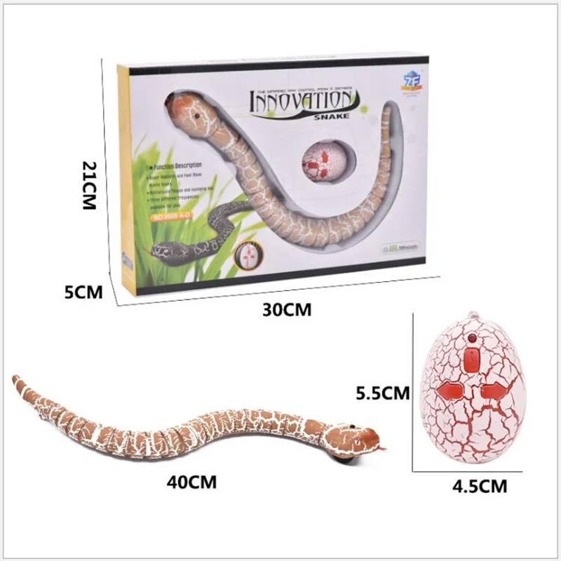 RC infrared Remote Control Snake And Egg Rattlesnake Animal Trick Terrifying Mischief Toys for Children Funny Novelty Gift