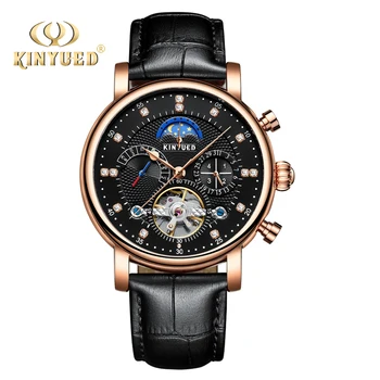 Top Brand KINYUED Automatic Watch Men Tourbillon Mechanical Wristwatches Moon Phase Perpetual Calendar Clock Male Relojes Hombre
Top Brand KINYUED Automatic Watch Men Tourbillon Mechanical Wristwatches Moon Phase Perpetual Calendar Clock Male Relojes Hombre