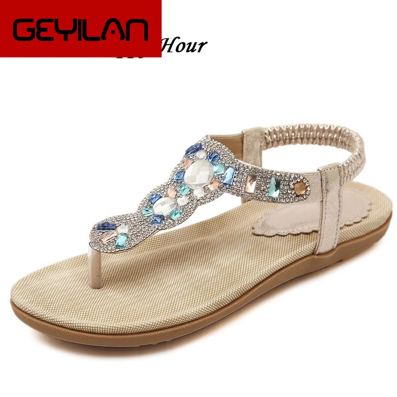 New 2019 Summer Beach Sandals Women Flip Flops Rhinestone Flat Heel Non-slip Women's Sandals Fashion Brand Summer Shoes ZH2770
New 2019 Summer Beach Sandals Women Flip Flops Rhinestone Flat Heel Non-slip Women's Sandals Fashion Brand Summer Shoes ZH2770