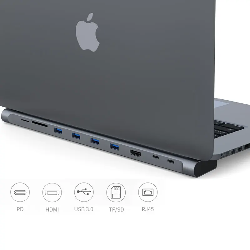 Laptop Docking Station USB C to HDMI 4K RJ45 Ethernet SD/TF Card Reader With PD Charging Port For Macbook Pro DELL Type C Dock
Laptop Docking Station USB C to HDMI 4K RJ45 Ethernet SD/TF Card Reader With PD Charging Port For Macbook Pro DELL Type C Dock