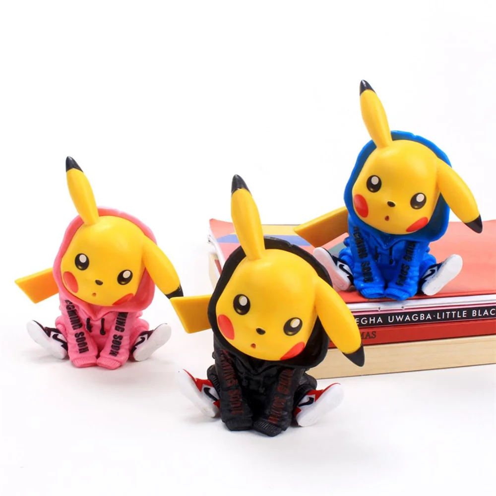 

Pokemon toys 12cm Figures Dolls Toy Collection pikaqiu Different Series Trendy Pikachu Model Anime For kid Collection Gift