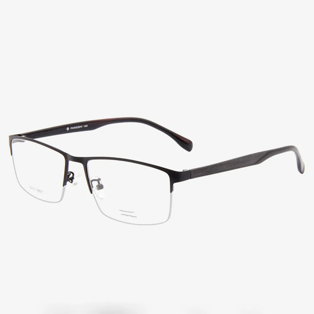 Men Simple Style Vintage Ultralight Alloy Half-Rim Rectangular Custom Made Myopia Glasses -1 to -6 Reading Glasses +1 to +4
Men Simple Style Vintage Ultralight Alloy Half-Rim Rectangular Custom Made Myopia Glasses -1 to -6 Reading Glasses +1 to +4