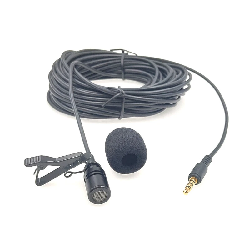 10m Extended Cable Lavalier Microphone Outdoor Live broadcasting Microphone Collar Clip Mic for Amplifier Mobile Phone
10m Extended Cable Lavalier Microphone Outdoor Live broadcasting Microphone Collar Clip Mic for Amplifier Mobile Phone