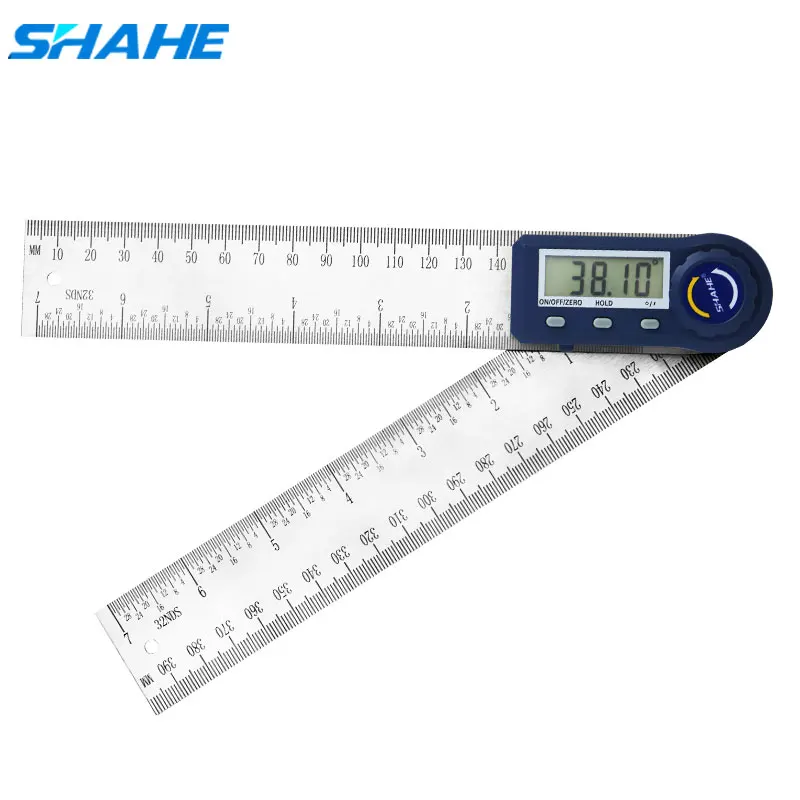 Shahe 200mm Electronic Protractor Stainless Steel Digital Angle Ruler Inclinometer Angle Finder Digital Angle Gauge
Shahe 200mm Electronic Protractor Stainless Steel Digital Angle Ruler Inclinometer Angle Finder Digital Angle Gauge