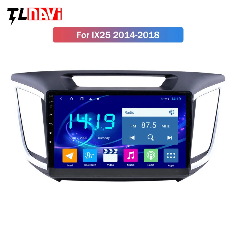 GPS навигация для Hyundai Creta IX25 2014 2018 стерео система с Bluetooth IPS 4 Гб + 64 ГБ Android 9