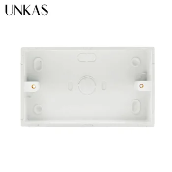 UNKAS External Mounting Box 146mm*86mm*32mm for 146*86mm Standard Touch Switch and Socket For Any Position of Wall Surface