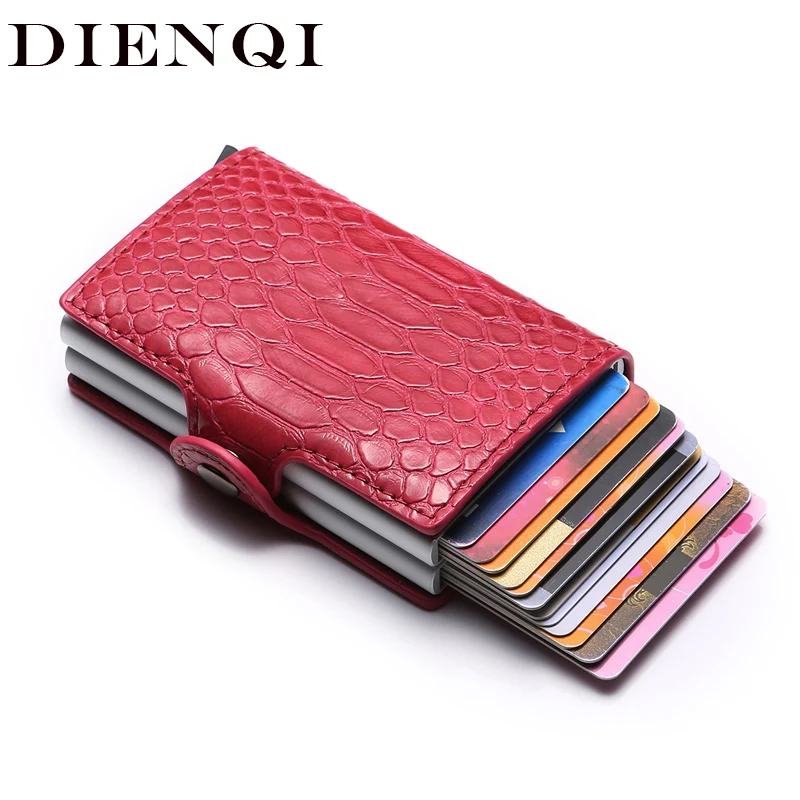 DIENQI 2 Case Rfid Credit Card Holder Pop UpWallet Men Aluminum Metal Purses Protector Bag Travel Minimalist Wallet israel | Багаж и сумки