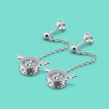 Minimalist S925 Sterling Silver Necklace for Women Angel Cubic Zirconia Earring Solid Silver Earrings Charm Jewelry Jóias mulher
Minimalist S925 Sterling Silver Necklace for Women Angel Cubic Zirconia Earring Solid Silver Earrings Charm Jewelry Jóias mulher