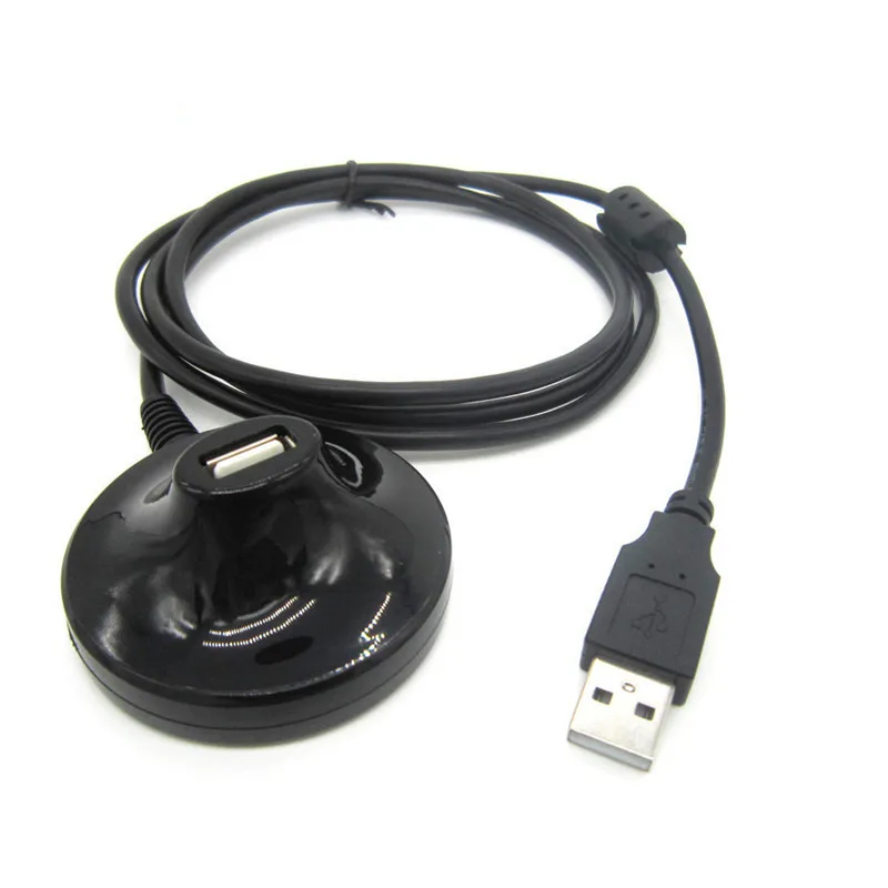 

1,5 м настольный USB 2.0 тип A штекер-гнездо удлинитель для передачи данных зарядный кабель с подставкой экранированный