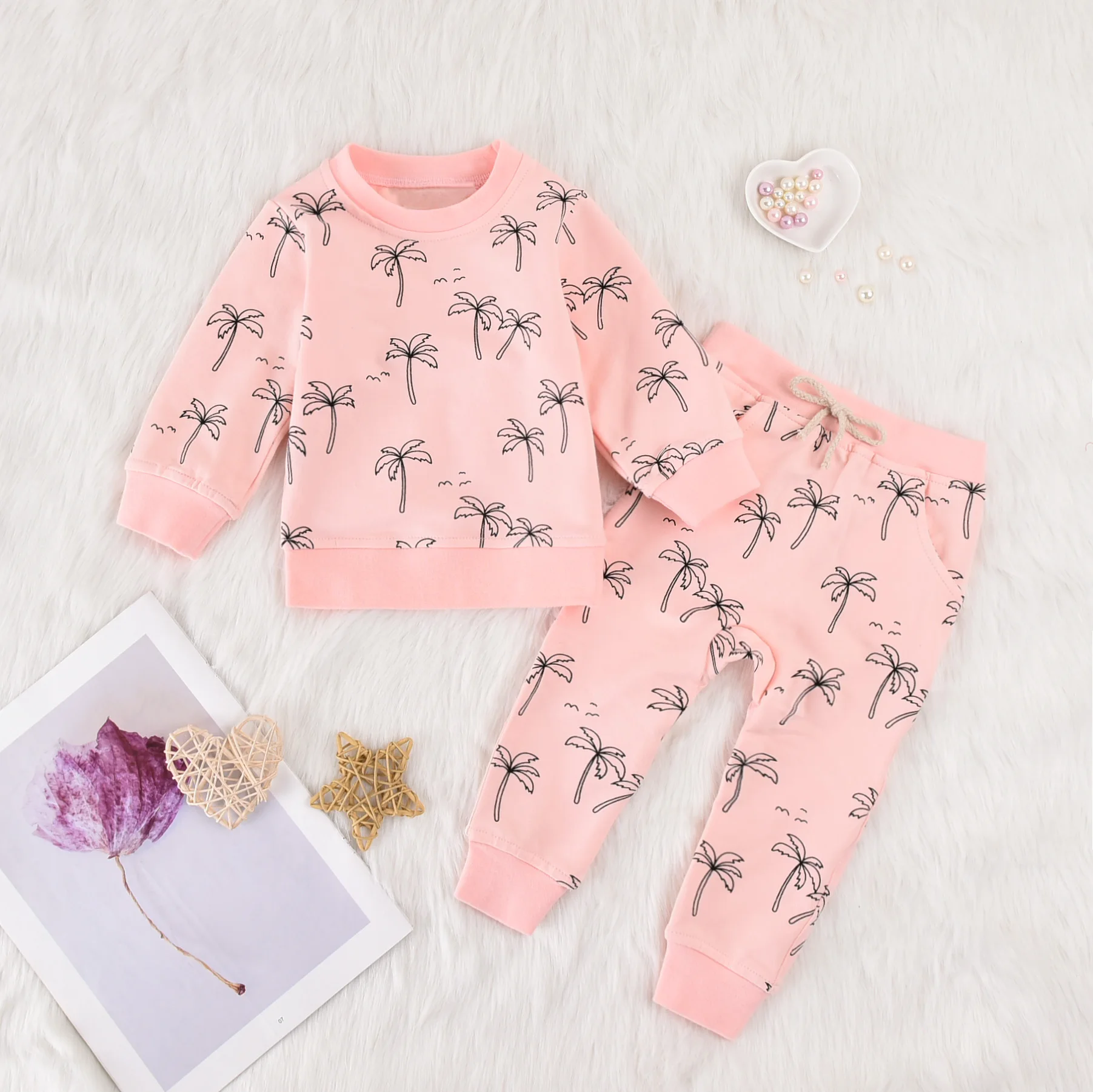 2 Pcs Infant Tree Print Outfits, Toddler Long Sleeve Round Neck Pullover Drawstring Trousers
2 Pcs Infant Tree Print Outfits, Toddler Long Sleeve Round Neck Pullover Drawstring Trousers
