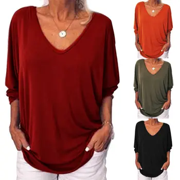 2019 Autumn Blouse Womens Tops Vintage Loose Long V Neck Batwing Sleeve Back Buttons Shirts Solid Tops Blouses Plus Size Womens
2019 Autumn Blouse Womens Tops Vintage Loose Long V Neck Batwing Sleeve Back Buttons Shirts Solid Tops Blouses Plus Size Womens