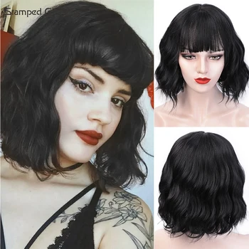 Stamoed Glorious Synthetic Wigs Multi Colored Middle Part Wave Wig for Women 10 Inches Heat Resistant Fiber Hair 
Stamoed Glorious Synthetic Wigs Multi Colored Middle Part Wave Wig for Women 10 Inches Heat Resistant Fiber Hair