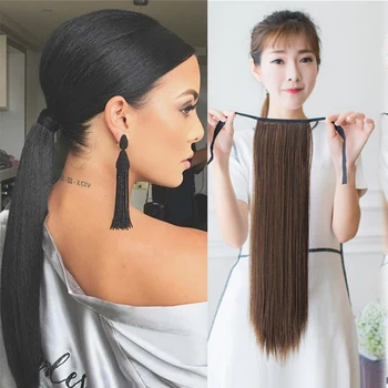 AILIADE Synthetic wig wrap-around ponytail expands 4 colors of high-temperature fiber available for women
AILIADE Synthetic wig wrap-around ponytail expands 4 colors of high-temperature fiber available for women