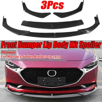 3PCS Carbon Fiber Look/Black Car Front Bumper Splitter Lip Diffuser Spoiler Guard Cover Trim For Mazda 3 Sedan Axela 2019 2020
3PCS Carbon Fiber Look/Black Car Front Bumper Splitter Lip Diffuser Spoiler Guard Cover Trim For Mazda 3 Sedan Axela 2019 2020