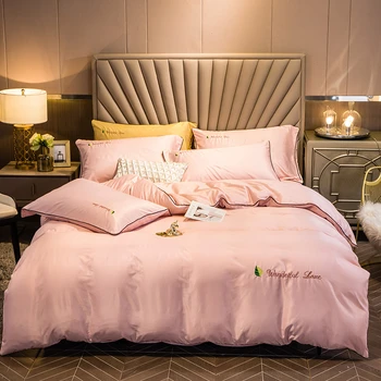 3/4Pcs Bedding Sets Solid Color Quilt Cover Pillow Case Bedclothes Cover Bed Sheet Washed Silk Home Bedding Set Twin Full King
3/4Pcs Bedding Sets Solid Color Quilt Cover Pillow Case Bedclothes Cover Bed Sheet Washed Silk Home Bedding Set Twin Full King