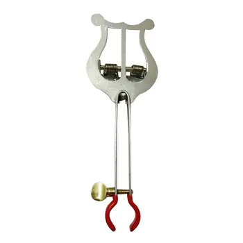 Metal Portable Trumpet Marching Lyre Clamp-on Sheet Music Clip Holder Stand for Trumpet Brass Instruments Accessories