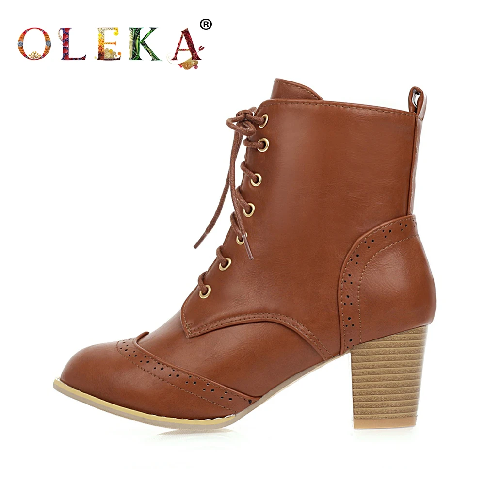 OLEKA Comfortable Winter Women Boots Square Heel Rome Round Toe Boots For Women Leisure Style Work Safety New Shoes 2020 AS249 
OLEKA Comfortable Winter Women Boots Square Heel Rome Round Toe Boots For Women Leisure Style Work Safety New Shoes 2020 AS249
