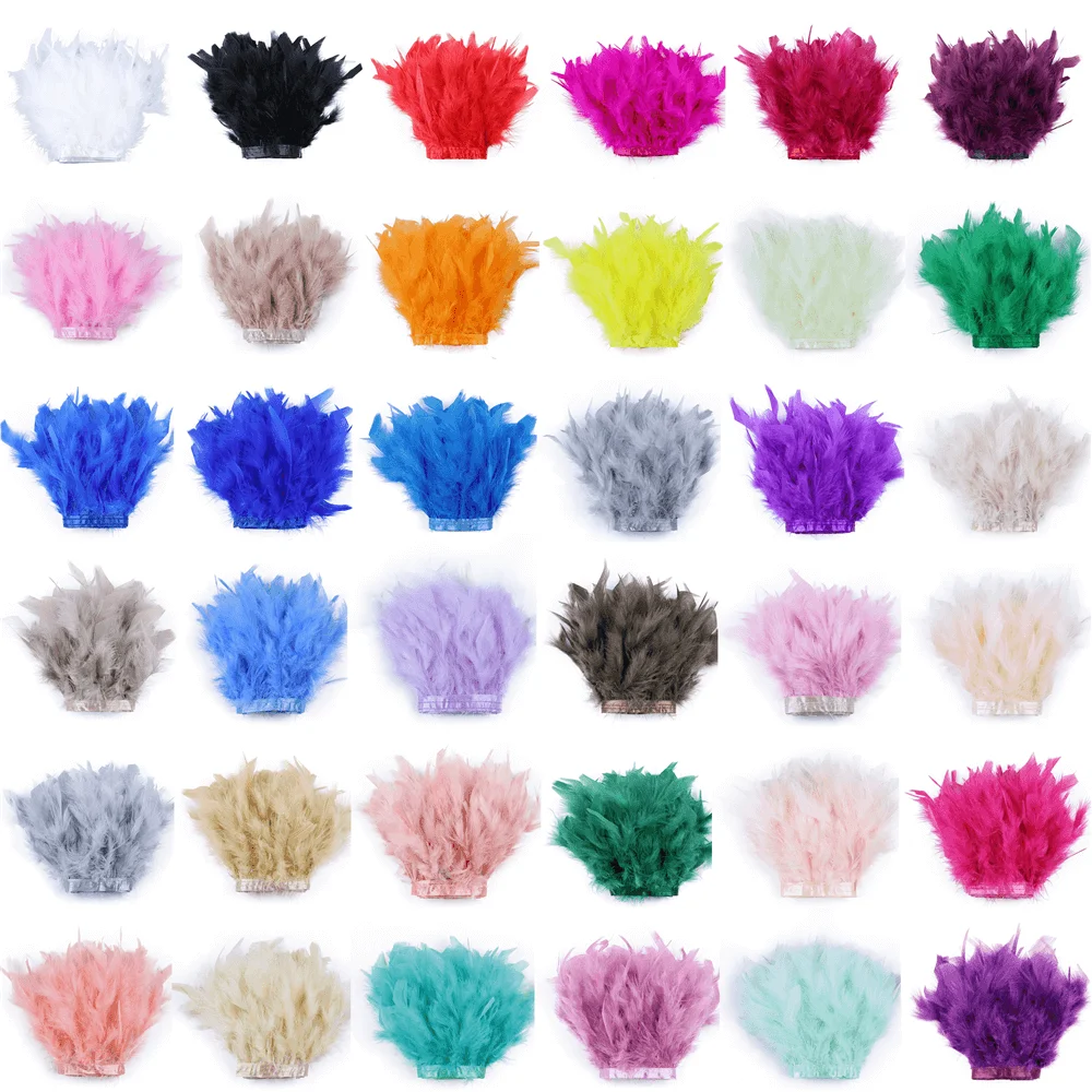 32 colors Dyed Turkey feather Trim Fringe Stripped feathers Ribbon Width 10-15cm for Dress Clothing Crafts Decoration 10 meters 
32 colors Dyed Turkey feather Trim Fringe Stripped feathers Ribbon Width 10-15cm for Dress Clothing Crafts Decoration 10 meters