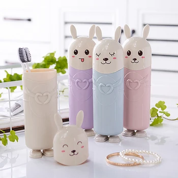 Portable Cute Cartoon Rabbit Toothbrush Toothpaste Storage Holder Makeup Brushes Organizer Box for Outdoor Travel Camping Hiking
Portable Cute Cartoon Rabbit Toothbrush Toothpaste Storage Holder Makeup Brushes Organizer Box for Outdoor Travel Camping Hiking