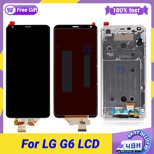 Bloc écran tactile LCD avec châssis, 5.7 pouces, pour LG G6, Original=