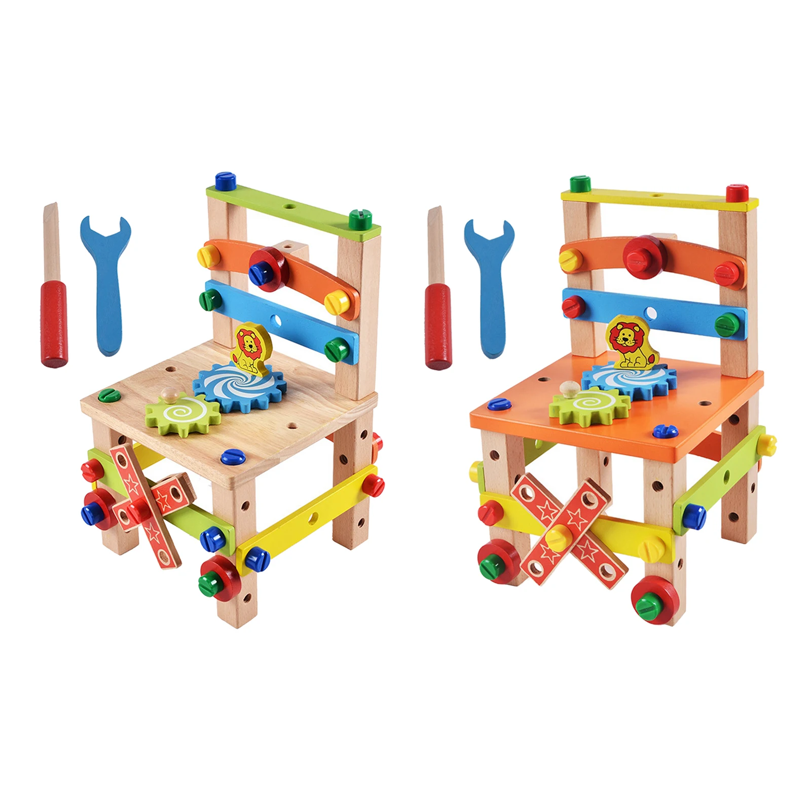 Build Your Chair Montessori Toys, Chair Disassembly Toy Set Puzzle Blocks for Kids Build Your Chair Montessori Toys, Chair Disassembly Toy Set Puzzle Blocks for Kids