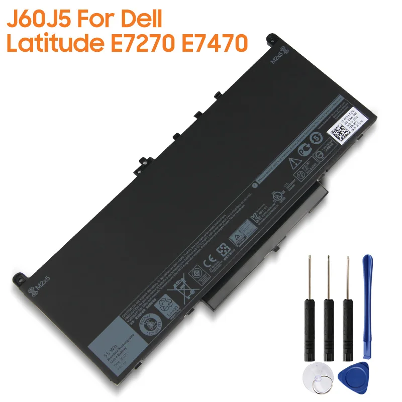 Original Replacement Battery J60J5 For Dell Latitude E7270 E7470 0MC34Y 451-BBSX R1V85 MC34Y Authentic Battery 6874mAh
Original Replacement Battery J60J5 For Dell Latitude E7270 E7470 0MC34Y 451-BBSX R1V85 MC34Y Authentic Battery 6874mAh