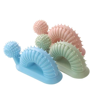 Fillable Cleaning Teeth Treat Dispensing Dog Chewing Toy Training Pet Supplies Non Toxic TPR Snail Shape Molar Bite Home Cute
Fillable Cleaning Teeth Treat Dispensing Dog Chewing Toy Training Pet Supplies Non Toxic TPR Snail Shape Molar Bite Home Cute
