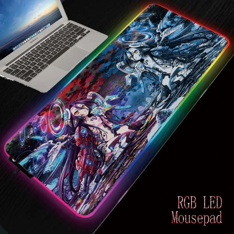 MRGBEST NO Game No Life Anime Computer Mousepad Led Backlight Keyboard Desk Mat Gaming RGB Large Mouse Pad XL XXL 90*40/80*30cm
MRGBEST NO Game No Life Anime Computer Mousepad Led Backlight Keyboard Desk Mat Gaming RGB Large Mouse Pad XL XXL 90*40/80*30cm